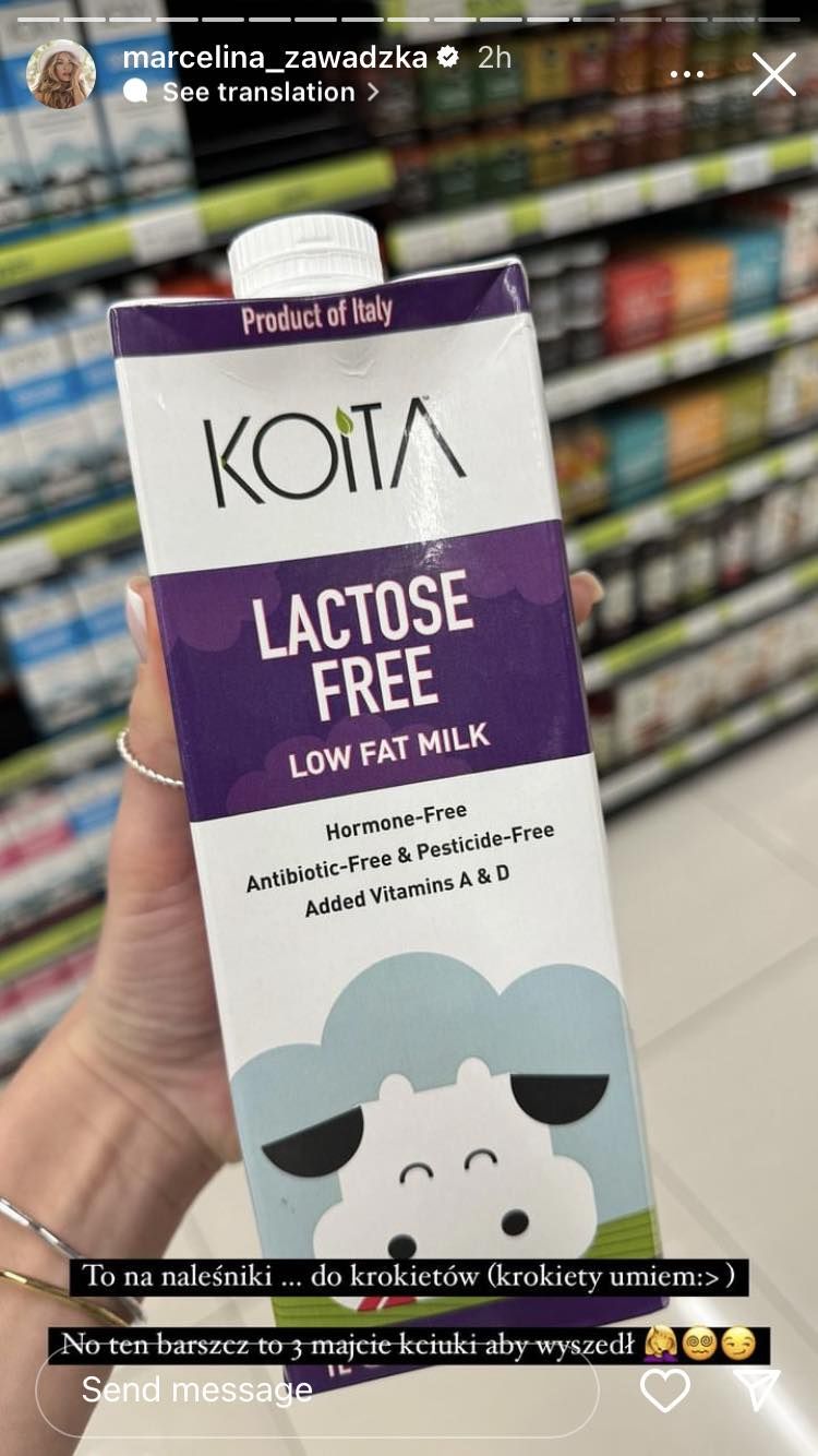 Marcelina Zawadzka relacjonuje zakupy w markecie w Dubaju