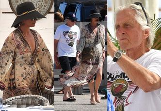 Skwaszeni Catherine Zeta-Jones i Michael Douglas spędzają "luksusowe" wakacje w Saint Tropez (ZDJĘCIA)