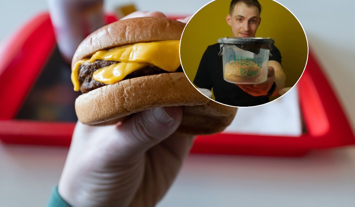 Kupił burgery w McDonald's i KFC. Szczelnie zamknął je na 3 miesiące. Pokazał, co się z nimi stało