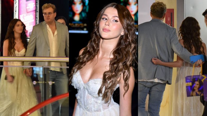 Roksana Węgiel na premierze z partnerem