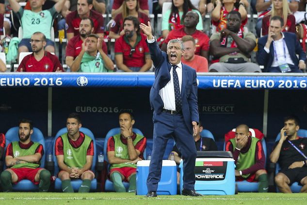 Fernando Santos podczas Euro 2016