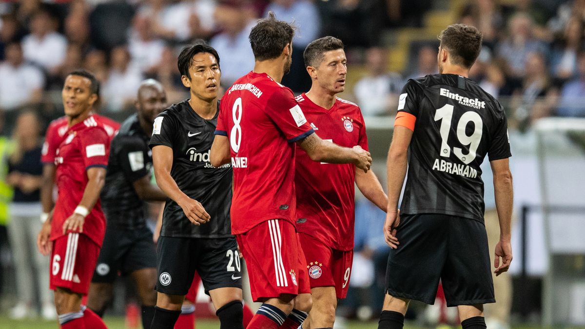 Robert Lewandowski po starciu z Davidem Abrahem