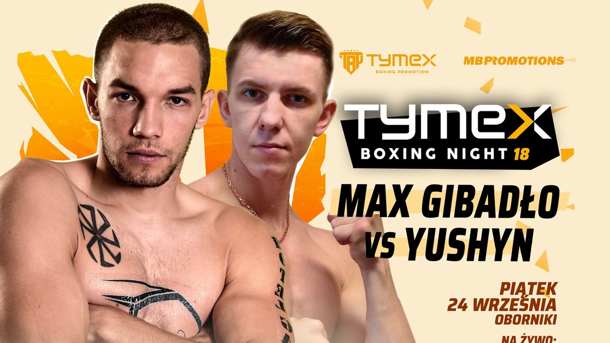 Zdjęcie okładkowe artykułu: Materiały prasowe / Tymex Boxing Promotion / Na zdjęciu: Maksymilian Gibadło i Volodymyr Yushyn
