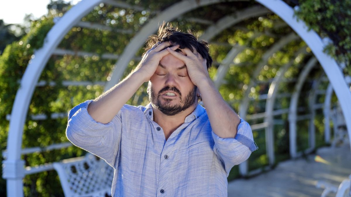 A middle-aged, dark-haired businessman wearing a shirt is looking at the camera with a defeated and sad expression in a sunny, tree-filled park on a summer day
A middle-aged businessman is looking at the camera with a sad expression in a tree-filled park
Hurdogan Guvendiren