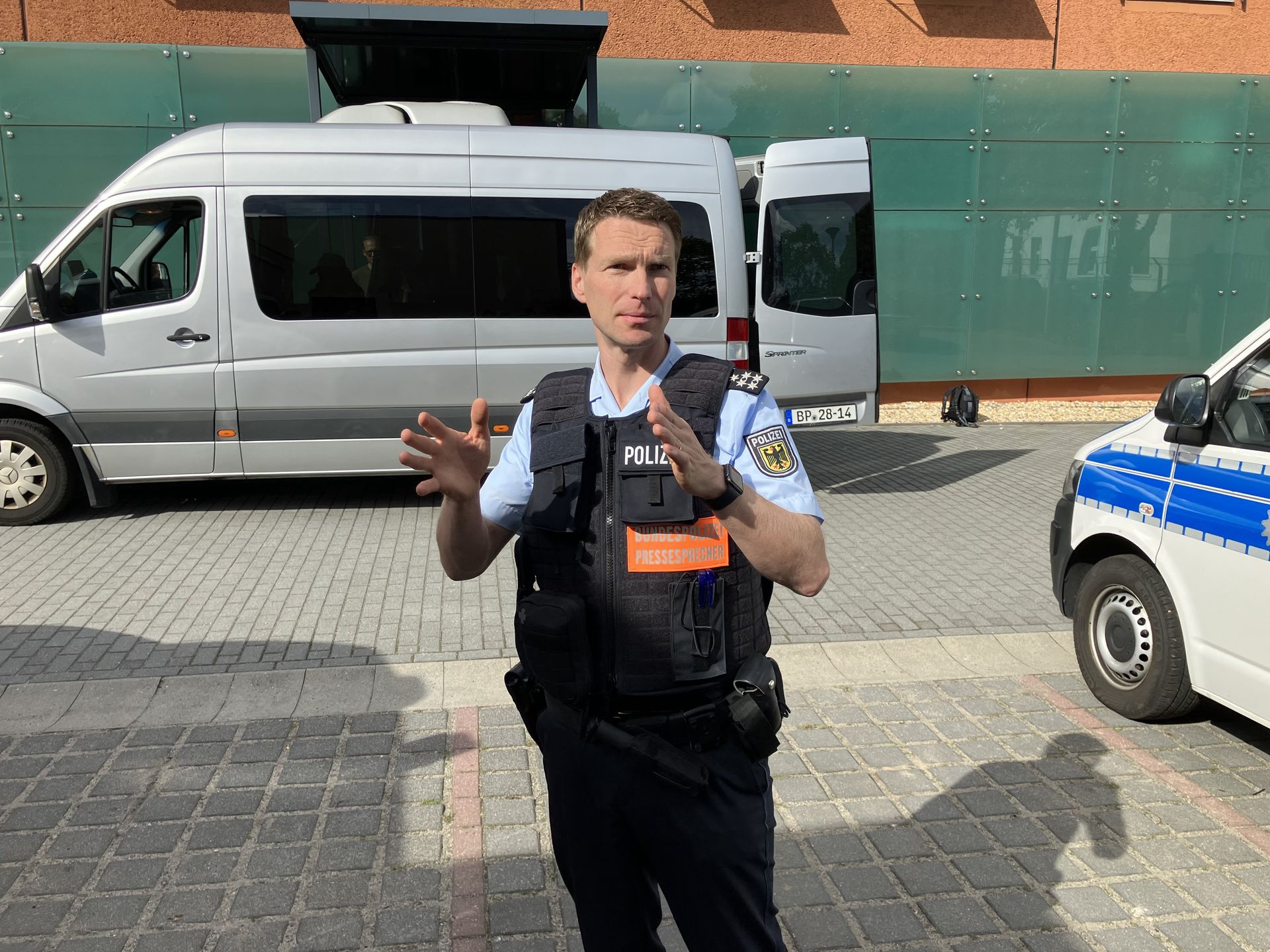 Jens Schobranski Rzecznik brandenburskiej policji