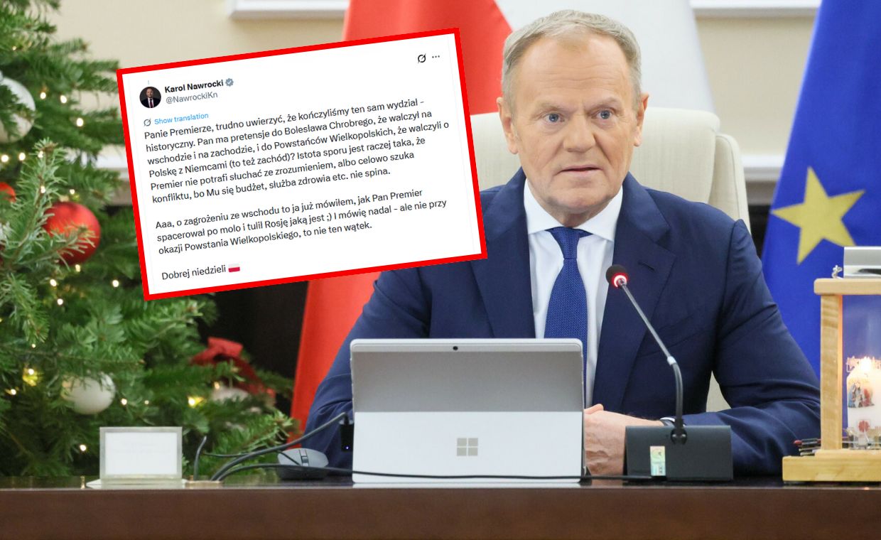 wiadomości,aktualności,WP Wiadomości Nawrocki odpowiedział Tuskowi. Pomogli też jego pracownicy