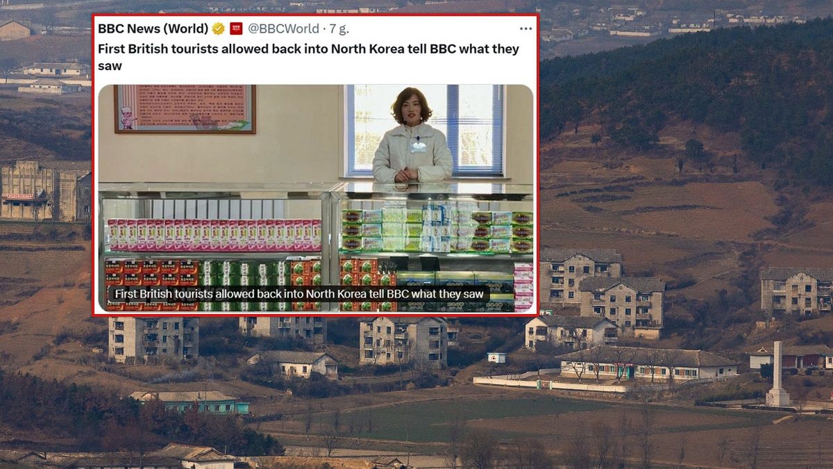 Turyści odwiedzili Koreę Północną.