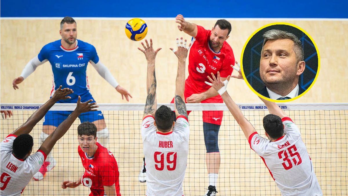 Materiały prasowe / Volleyball World/RafałSobierański/WP SportoweFakty / Na zdjęciu: mecz Polska - Czechy na MŚ i Radosław Piesiewicz