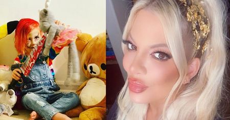Tori Spelling zachwyca się synkiem z zakrwawionym nożem w ręku: "CO ZA AKTOR!"