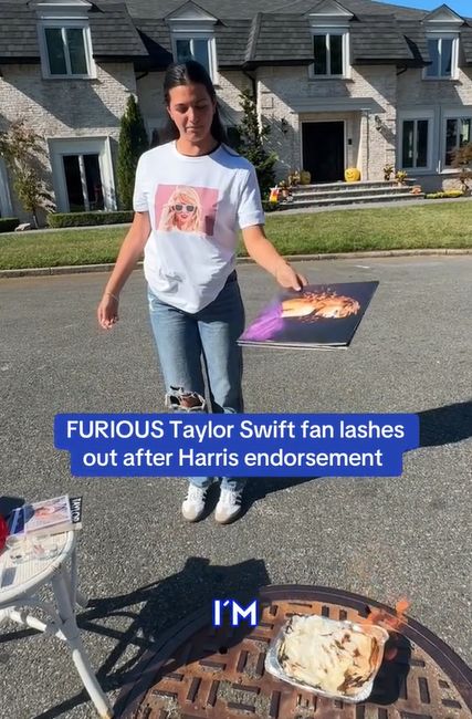 Fanka wściekła się na Swift, po tym jak ta poparła Kamalę Harris