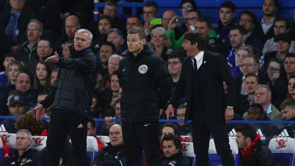 Zdjęcie okładkowe artykułu: Getty Images / Ian Walton / Na zdjęciu: Jose Mourinho [l] i Antonio Conte [p]