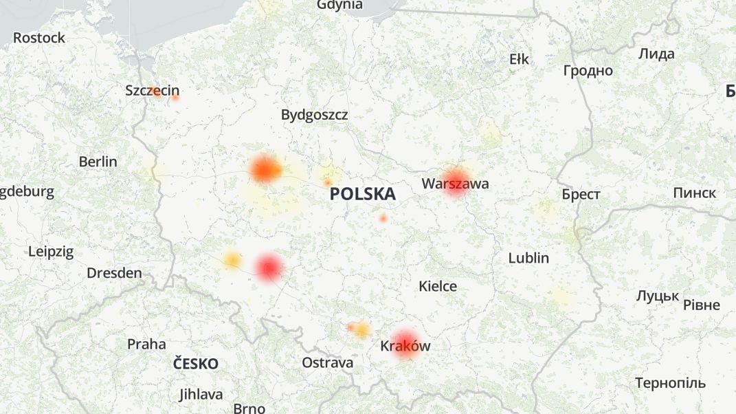Awaria internetu operatora Inea