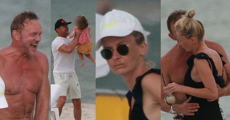Rodzinne wakacje Cezarego Pazury w Juracie: czułości z żoną Edytą, sesja na tle morza i pogawędki z Dygant... (ZDJĘCIA)