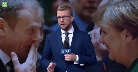 Nietypowe sceny w TVP. W ten sposób zaczęli materiał o Tusku