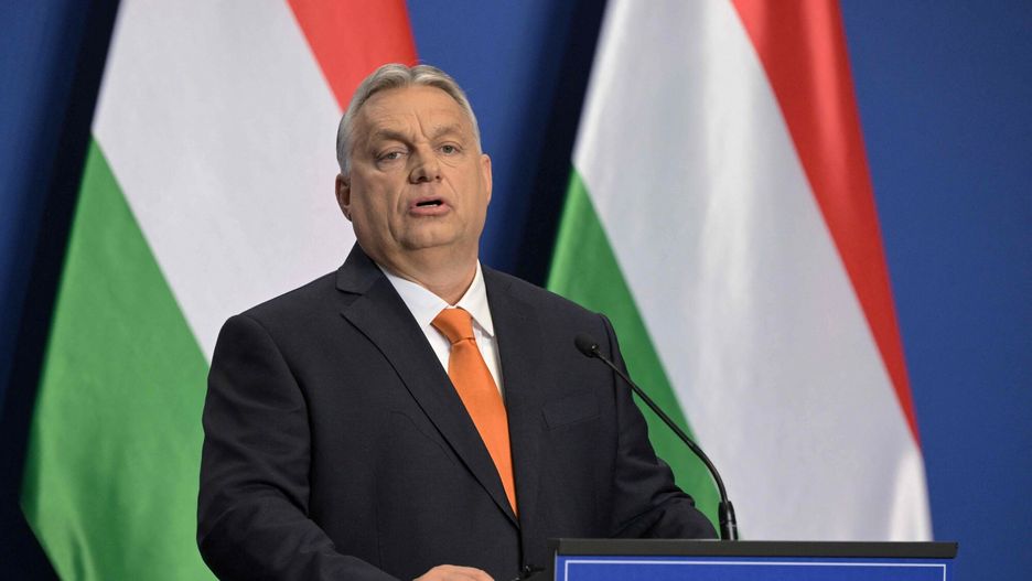 Premier Węgier Viktor Orban na powyborczej konferencji prasowej