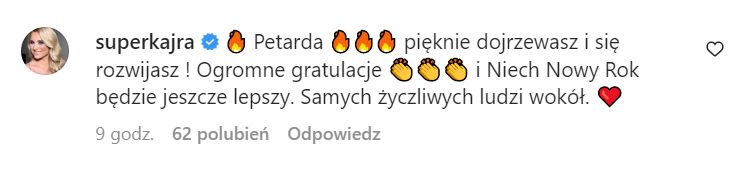 Kajra skomentowała post Roksany Węgiel 