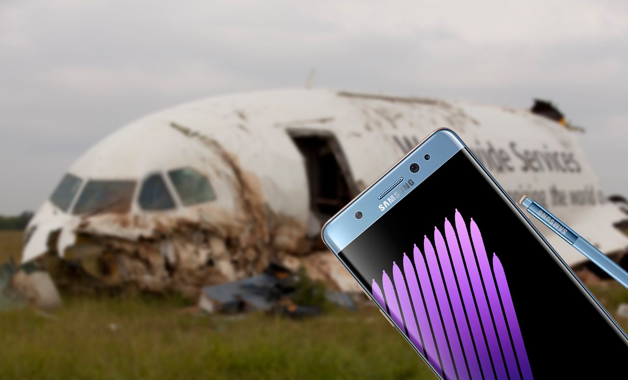 Linie lotnicze zakazują korzystania z Galaxy Note'a 7 w samolotach