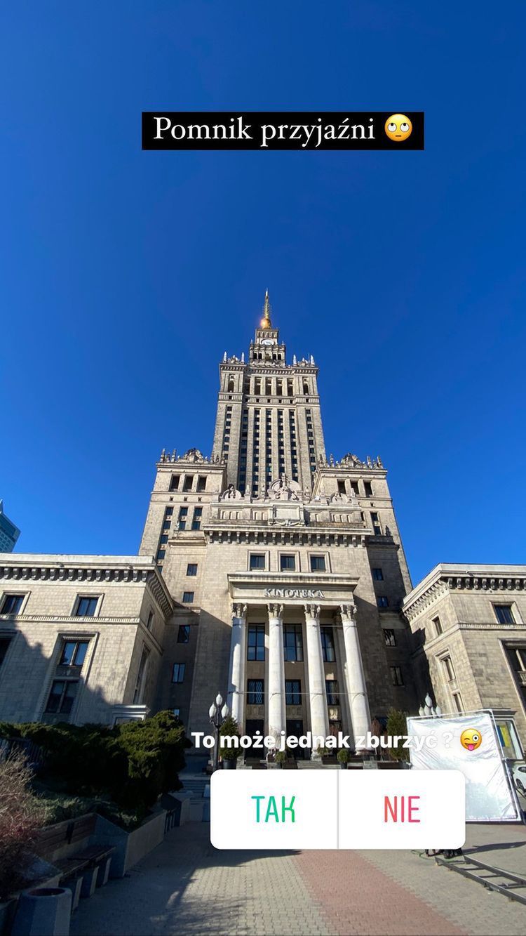 Anna Mucha popiera zburzenie Pałacu Kultury i Nauki?