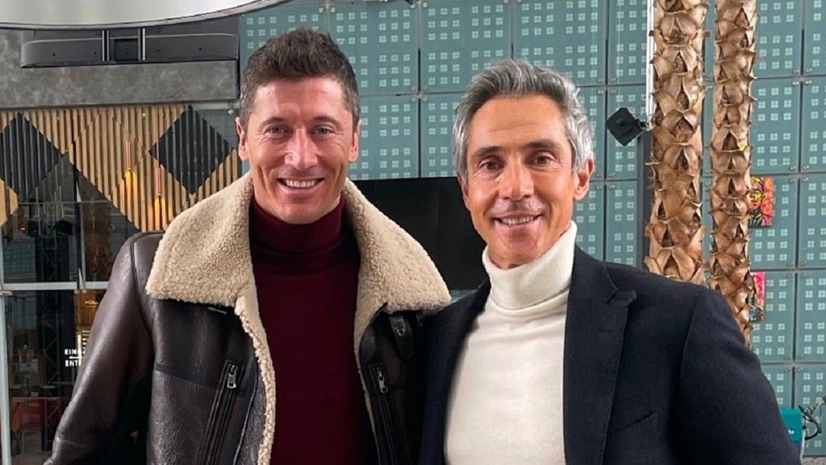 Paulo Sousa na zdjęciu z Robertem Lewandowskim