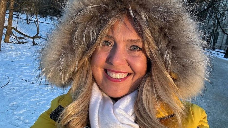 Ewa Wachowicz pokazała się we wzorzystym polarze 