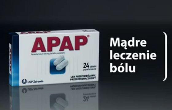„Mądre leczenie bólu” reklamuje Apap (wideo)