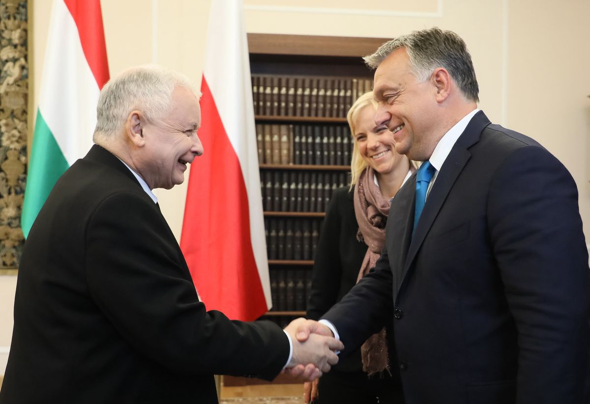 Jarosław Kaczyński i Victor Orban powołali Instytutu Współpracy Polsko-Węgierskiej. Kontrole wskazują na wysokie premie i drogie zakupy pracowników instytucji.
