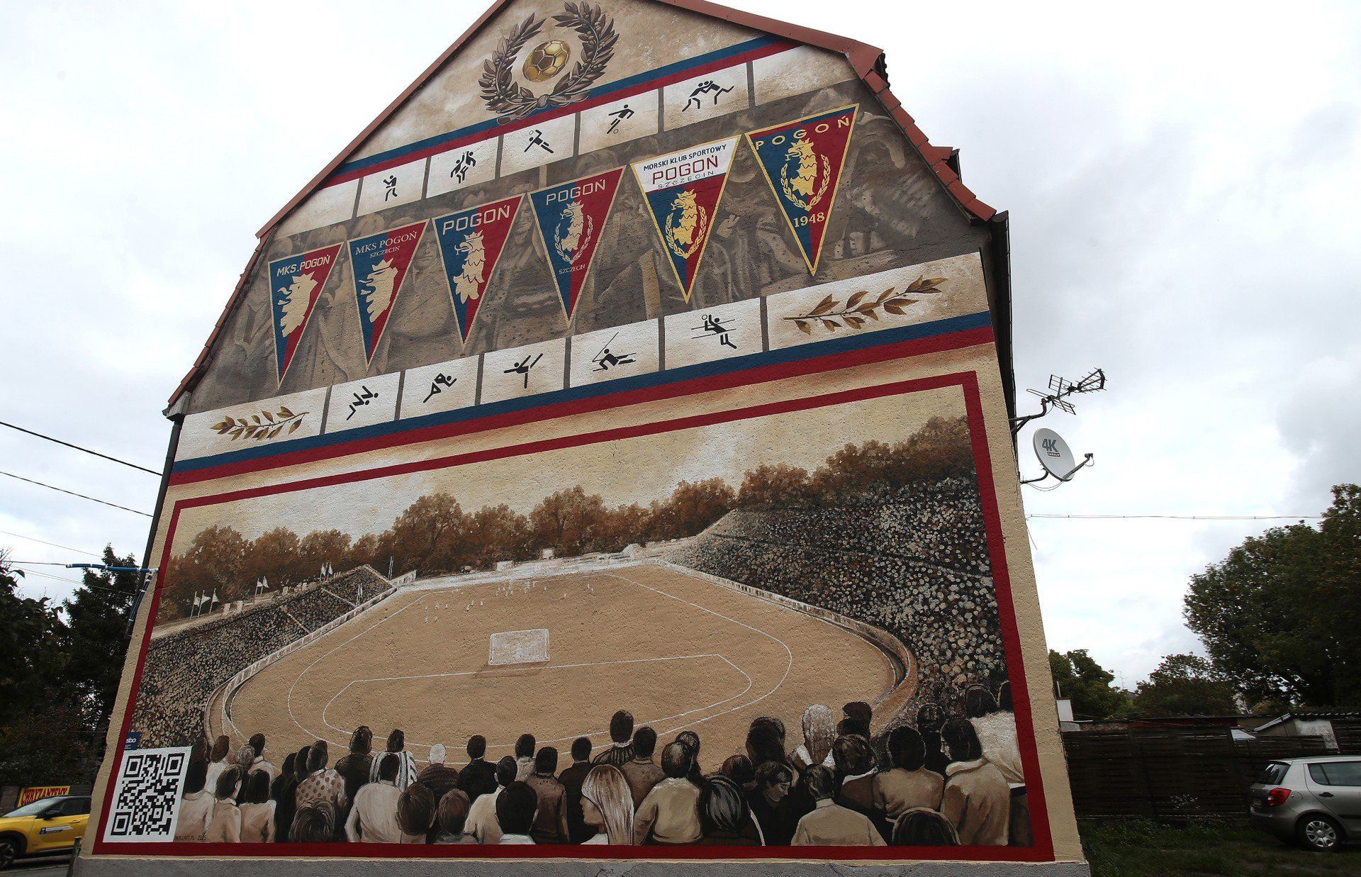 Nowy Mural Pogoni Szczecin w Dąbiu
