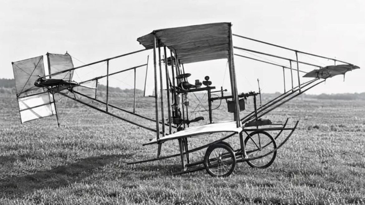 Samolot Mayfly skonstruowany przez Lilian Bland, 1910 r.