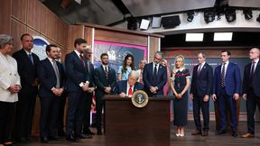 Mistrzyni olimpijska pojawiła się obok Trumpa. W sieci wrze