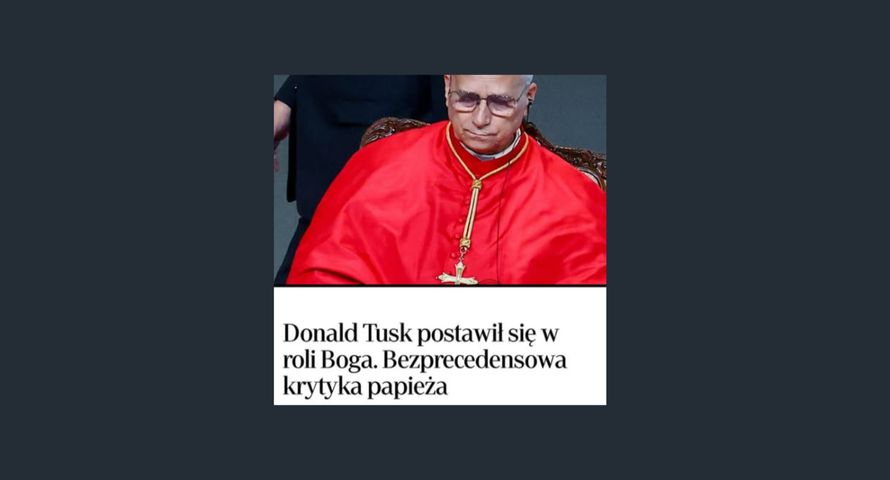 "Rzeczpospolita" pomyliła Tuska z Trumpem. W tekście o papieżu