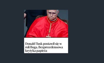 "Rzeczpospolita" pomyliła Tuska z Trumpem. W tekście o papieżu