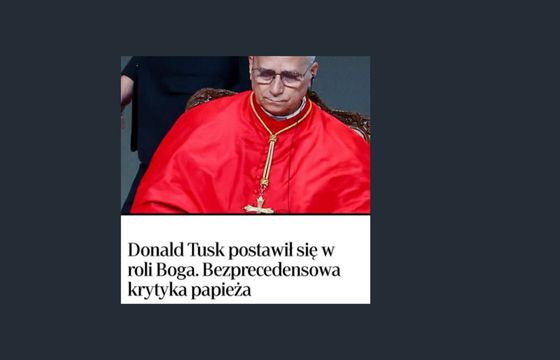 "Rzeczpospolita" pomyliła Tuska z Trumpem. W tekście o papieżu