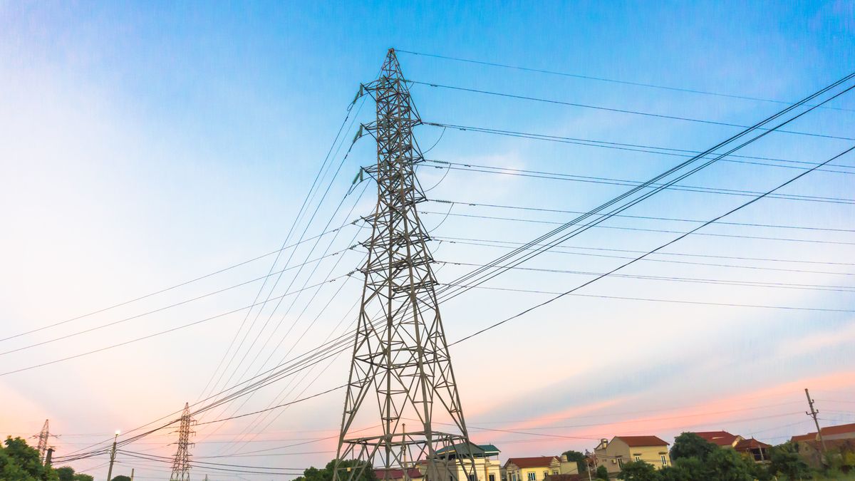 Słup wysokiego napięcia; prąd; energia; energetyka