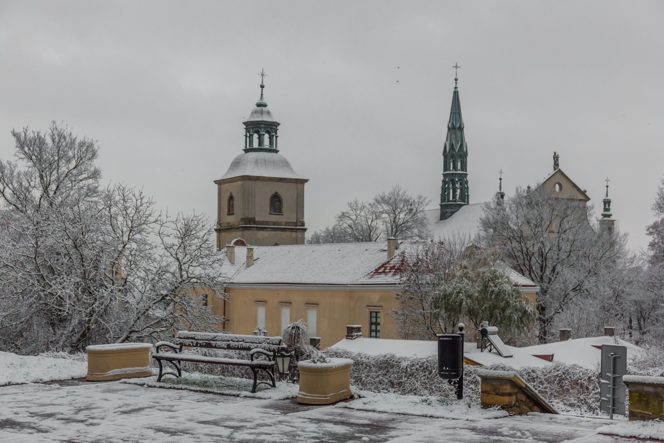 Sandomierz zimą. 