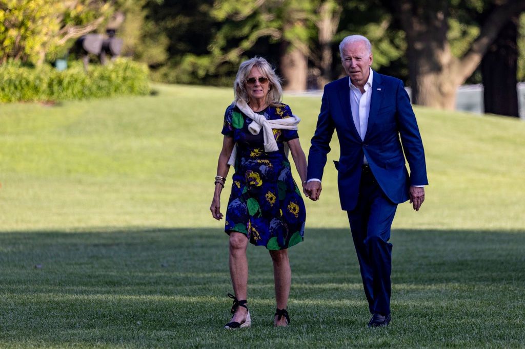 Prezydent USA Joe Biden, z żoną Jill Biden