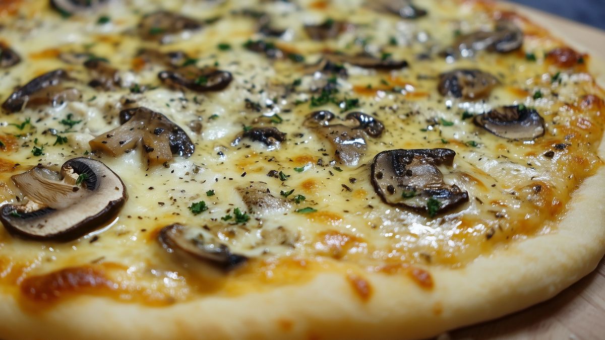 Pizza na spodzie z twarogiem smakuje wybornie