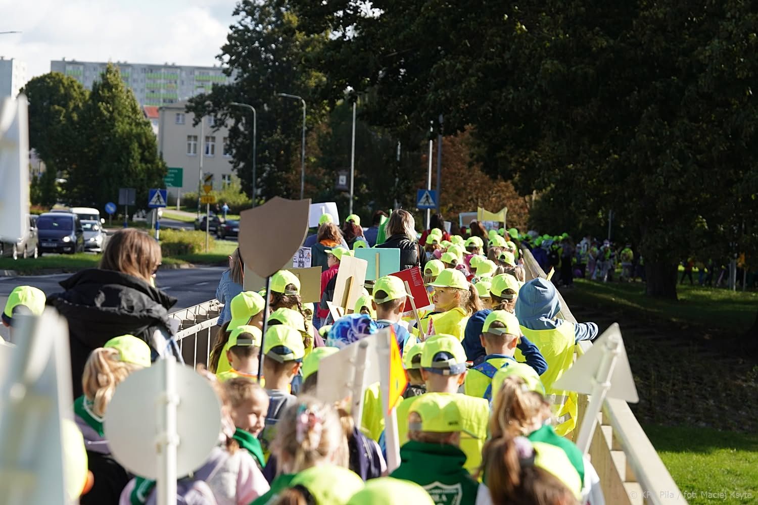 Pierwsza w Pile Pikieta dla bezpieczeństwa.