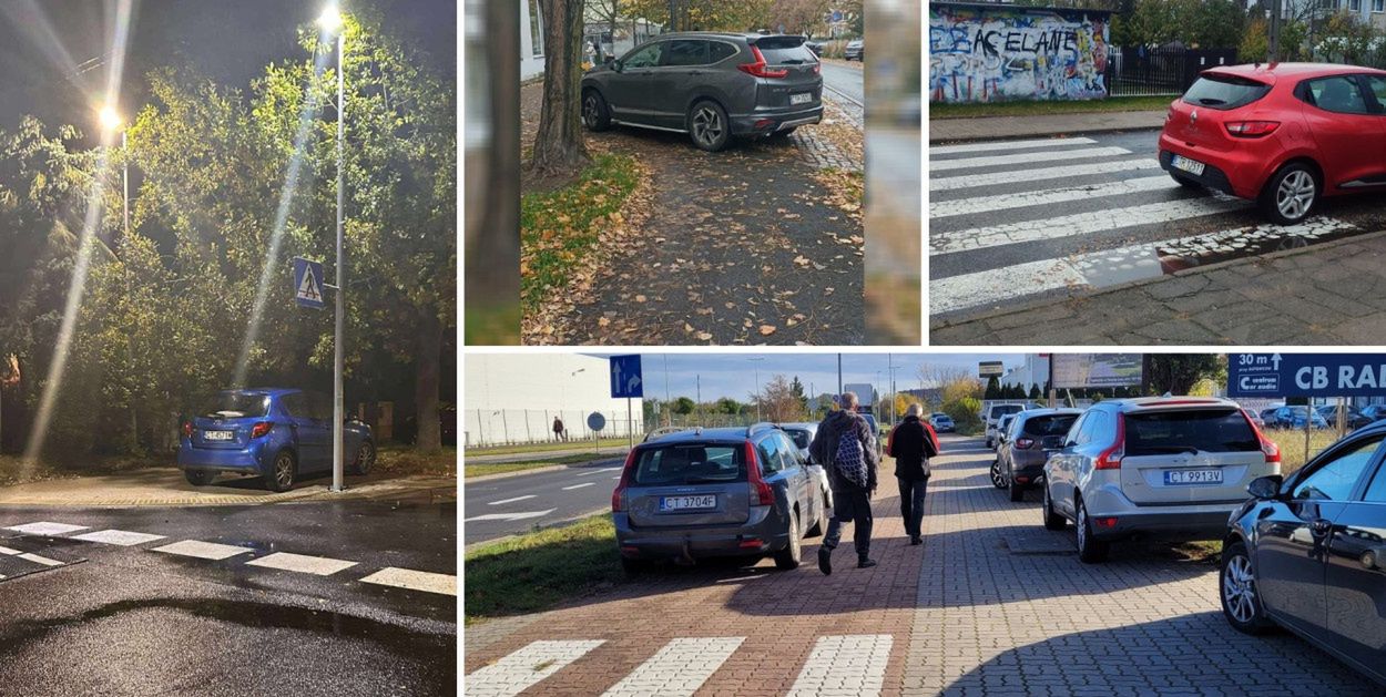 Toruń: Kreatywność parkujących nie zna granic