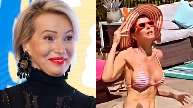 Paulina Smaszcz w BIKINI moczy stópki w basenie. "Gdy ona idzie plażą, WSZYSCY O NIEJ MARZĄ..." (FOTO)