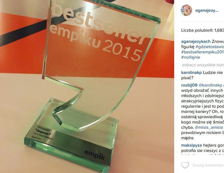 Agnieszka Szulim chwali się na Instagramie nagrodą swojego narzeczonego