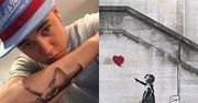 Bieber wytatuował sobie obraz Banksy'ego! (FOTO)