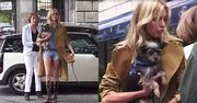 Anja Rubik z psem w restauracji!