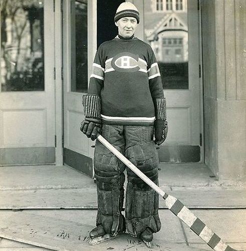 Georges Vezina w 1925 r. Fot. Wikimedia Commons/thecolorsofhockey.tumblr.com