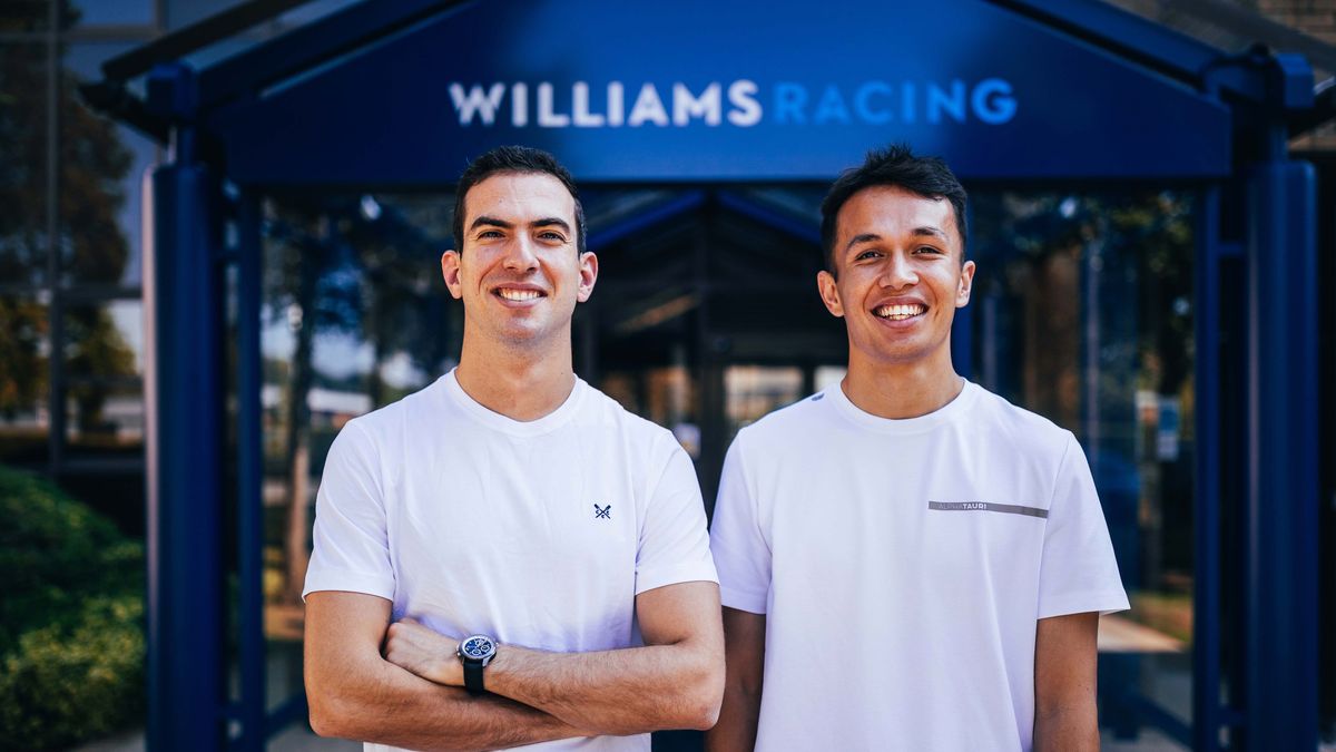 Nicholas Latifi (po lewej) i Alexander Albon