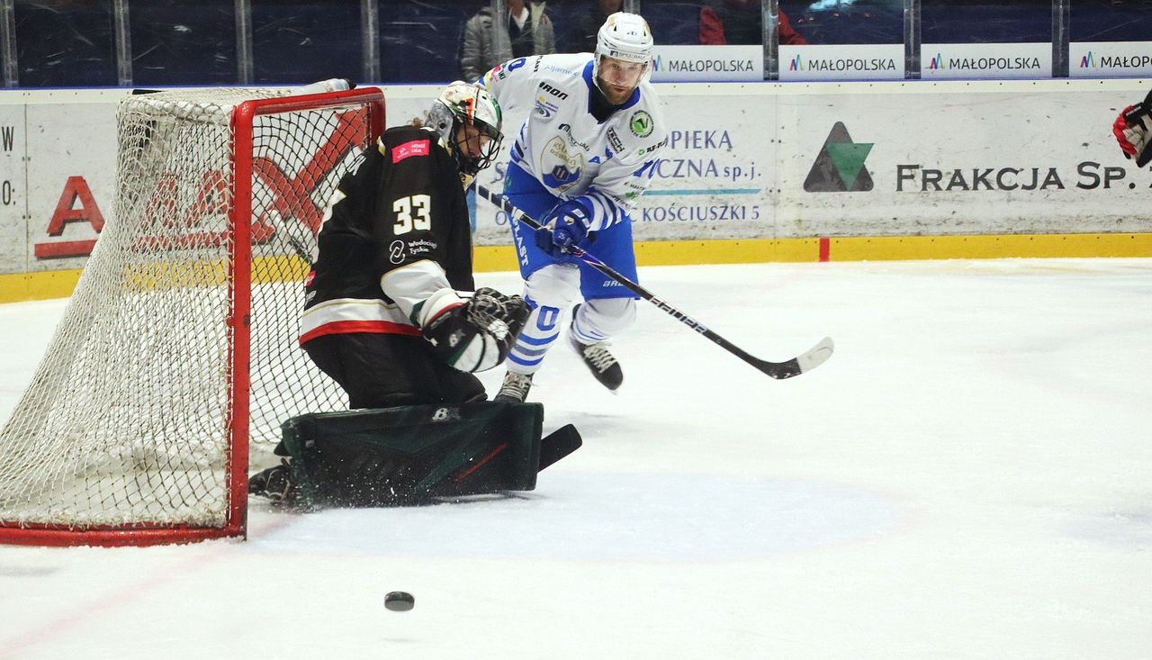Drugie starcie "świętej wojny". Unia Oświęcim pokonała GKS Tychy, utrzymując się w pierwszej "czwórce", która zagra hokejowy Puchar Polski