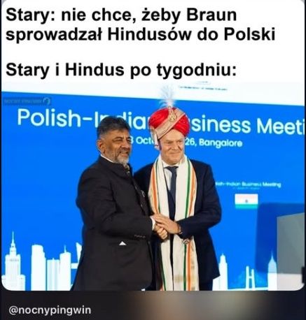 Mem o Donaldzie Tusku