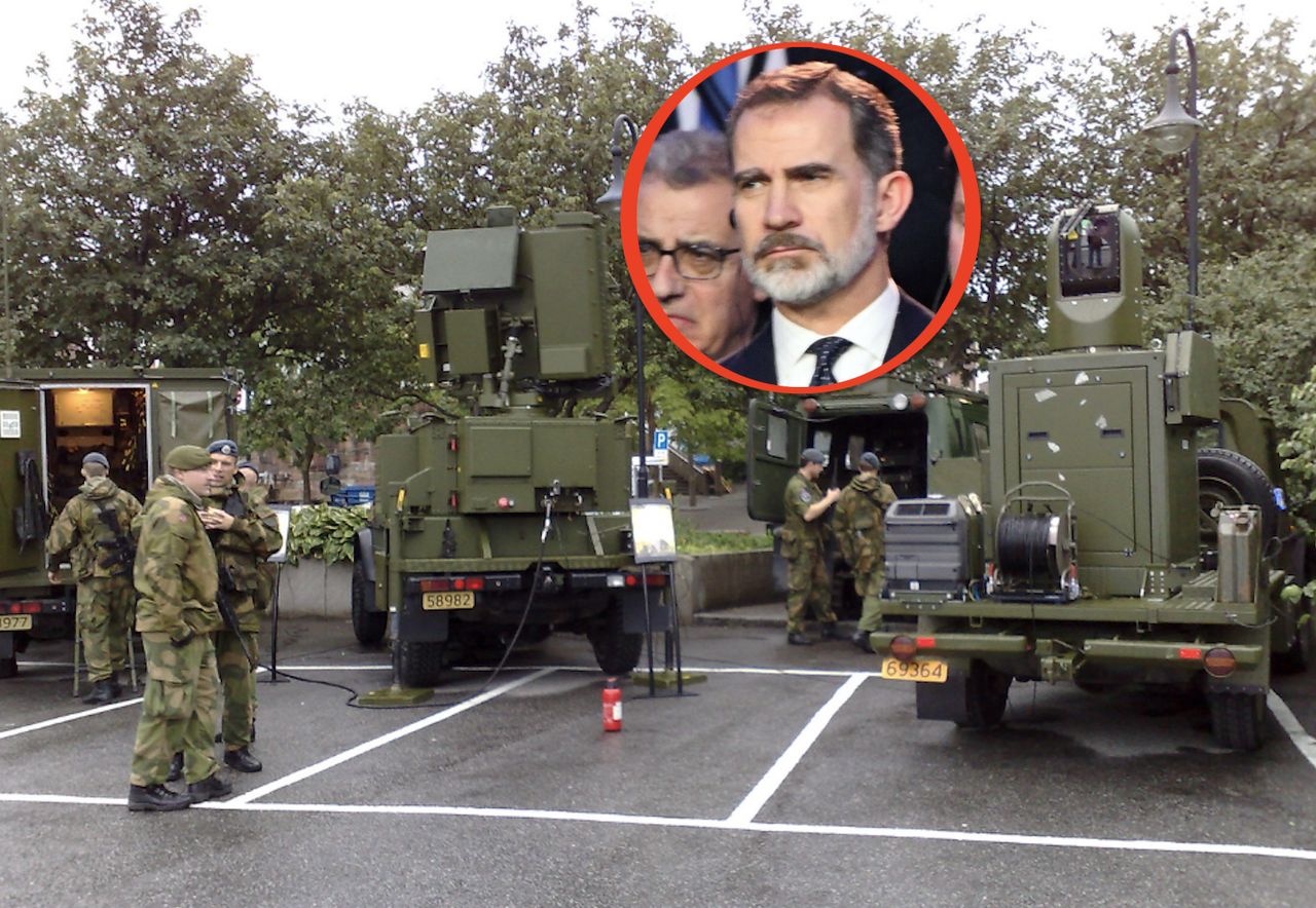 King of Spain Felipe VI Bourbon promised Estonia Spanish Nasams missile defence systems