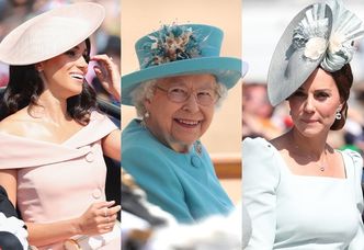 Księżne Kate i Meghan z mężami świętują 92. urodziny królowej Elżbiety (ZDJĘCIA)