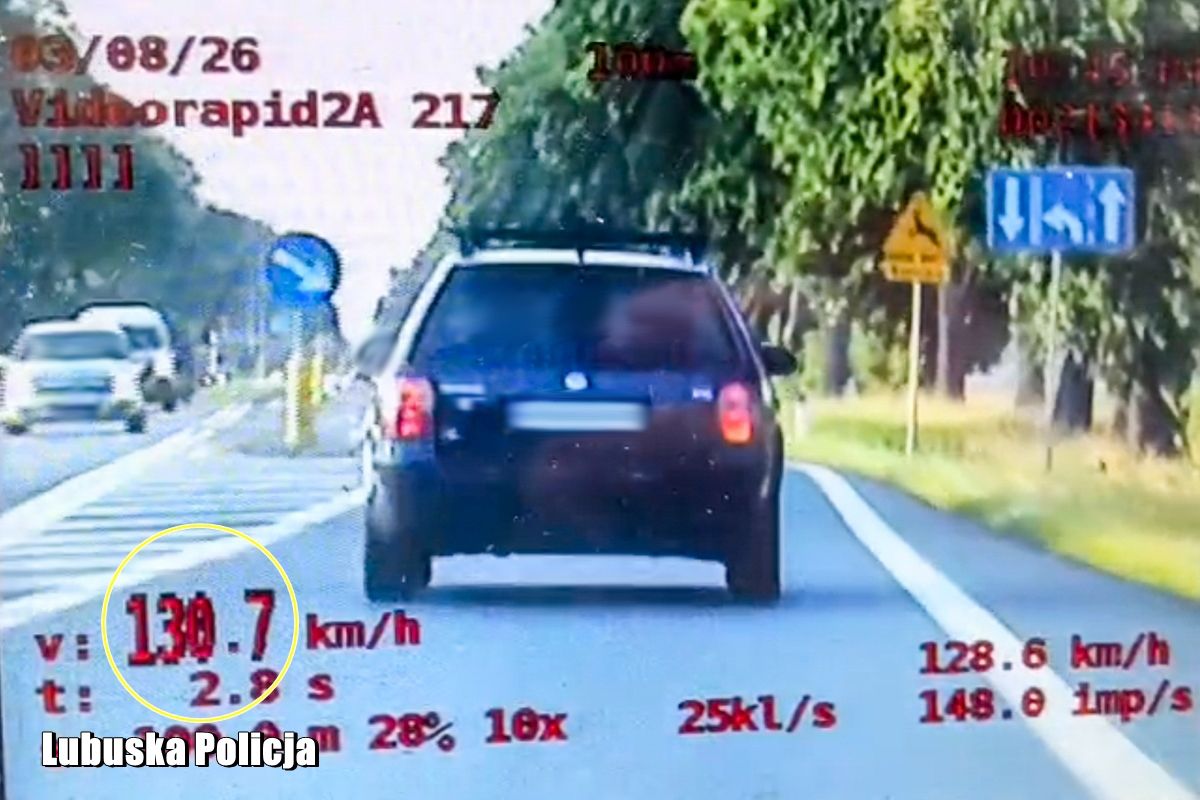 74 punkty karne. Sceny w woj. lubuskim. Policja nie miała wyjścia