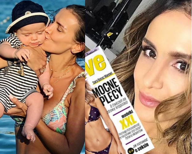 Sara Boruc w bikini chwali się perfekcyjną figurą. Fani: "Jakim cudem masz taki płaski brzuch po porodzie?"